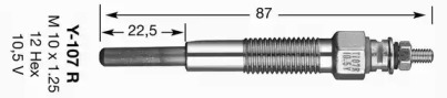 Свеча накаливания (NGK: 1229)